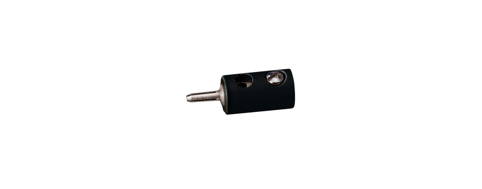 3008 Querlochstecker, schwarz 2,5 mm 100 St.