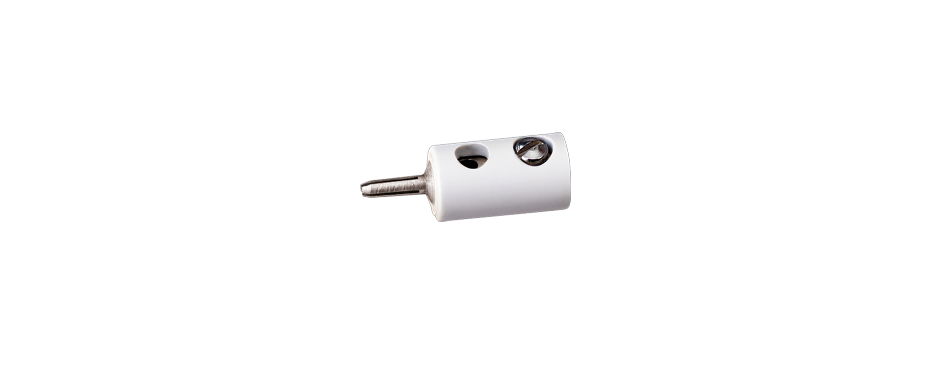 3059 Querlochstecker, weiß 2,5 mm 10 St.