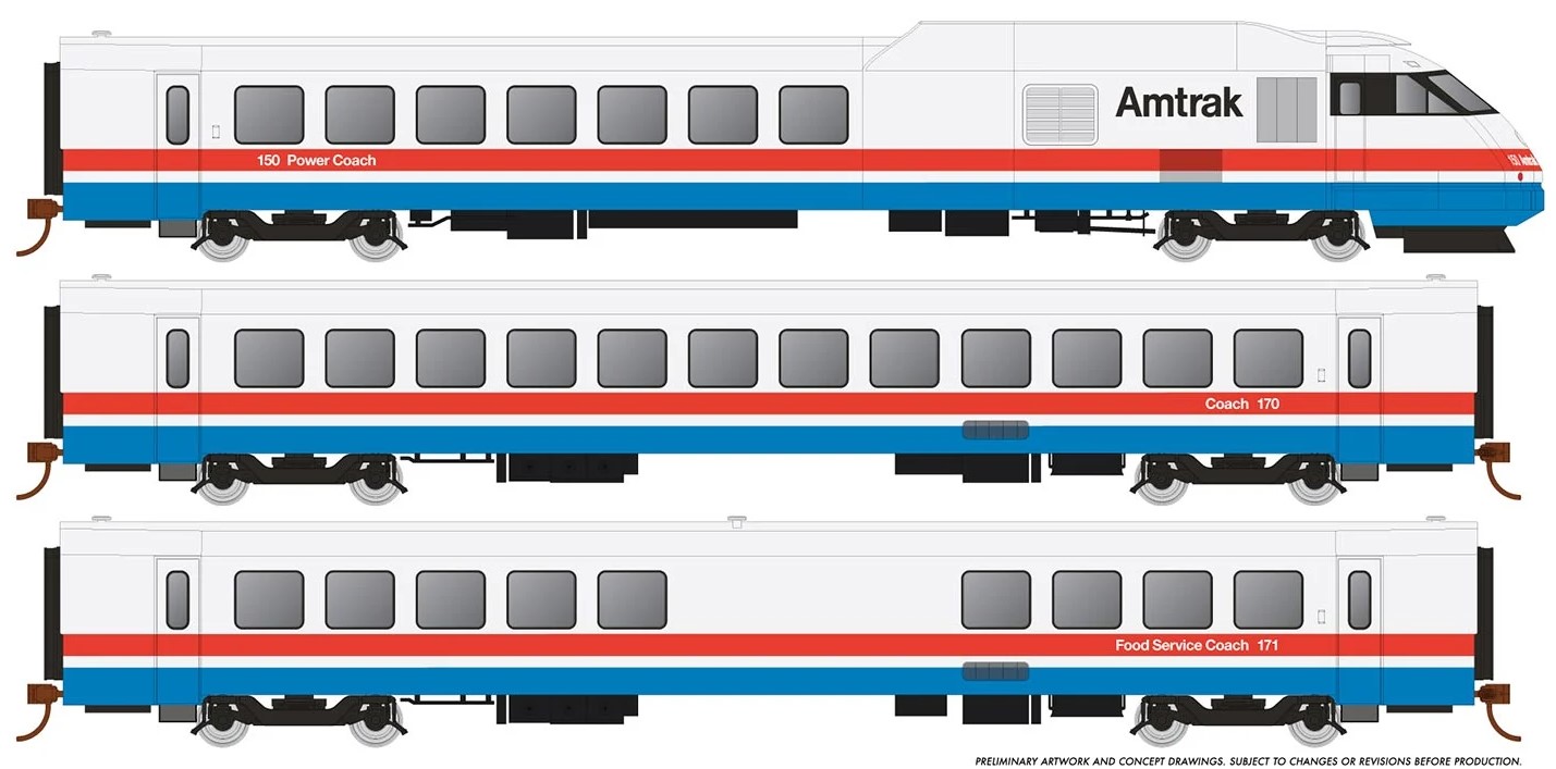 25501 Amtrak Triebzug RTL Turboliner Phase 3