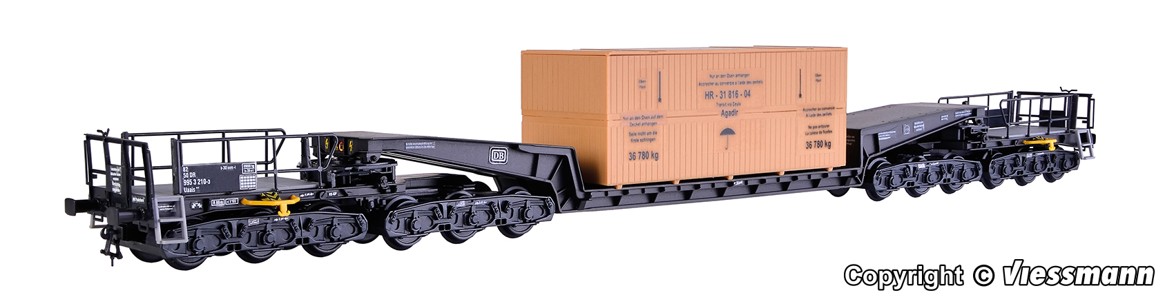 Kibri 16510 Schienentransport Übersee-Holzkiste