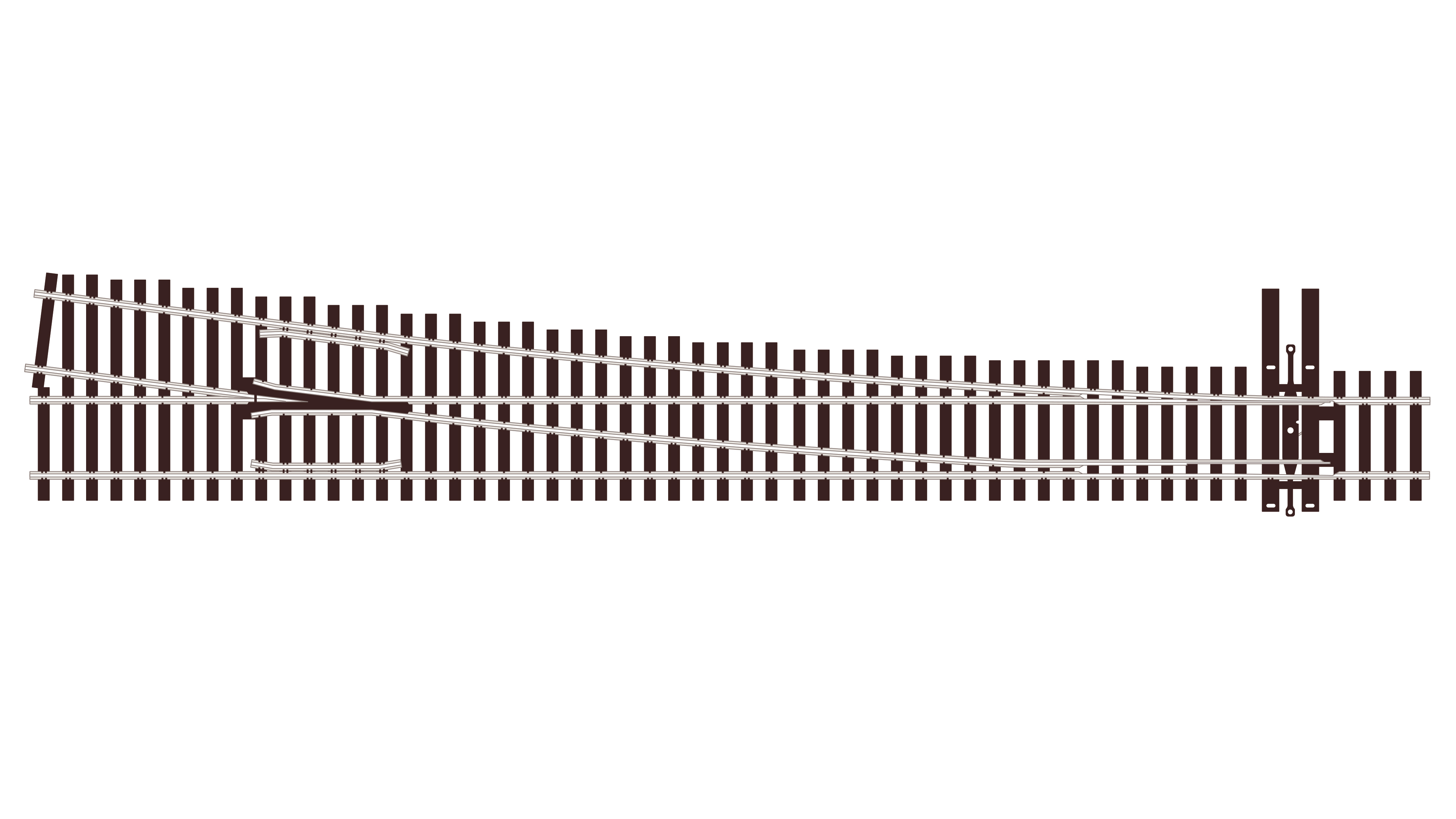 SLU7081 C70 #8 Weiche rechts R1702 mm, 7,15°, U