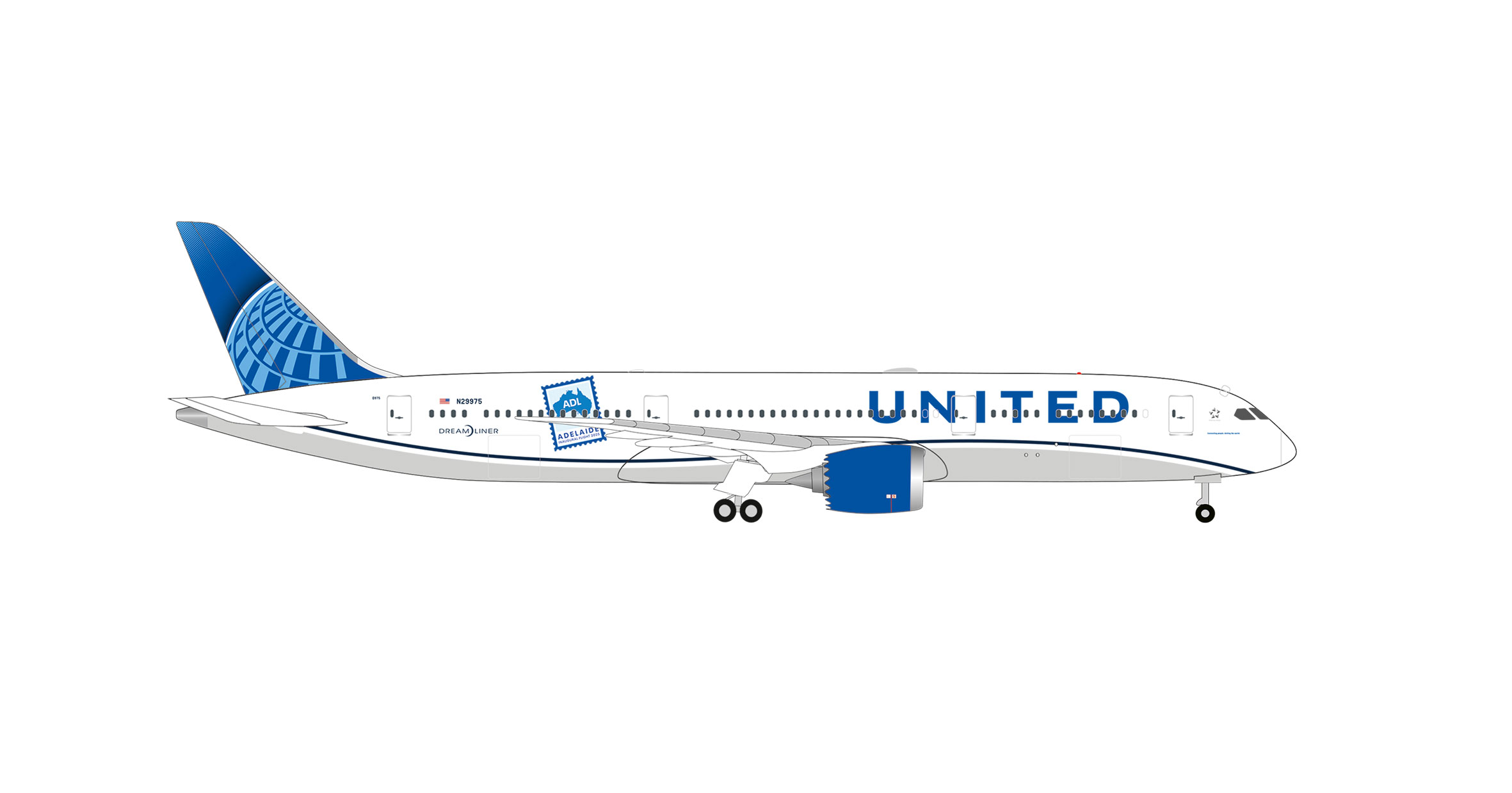 539432 Boeing 787-9 United Airlines/Adelaide