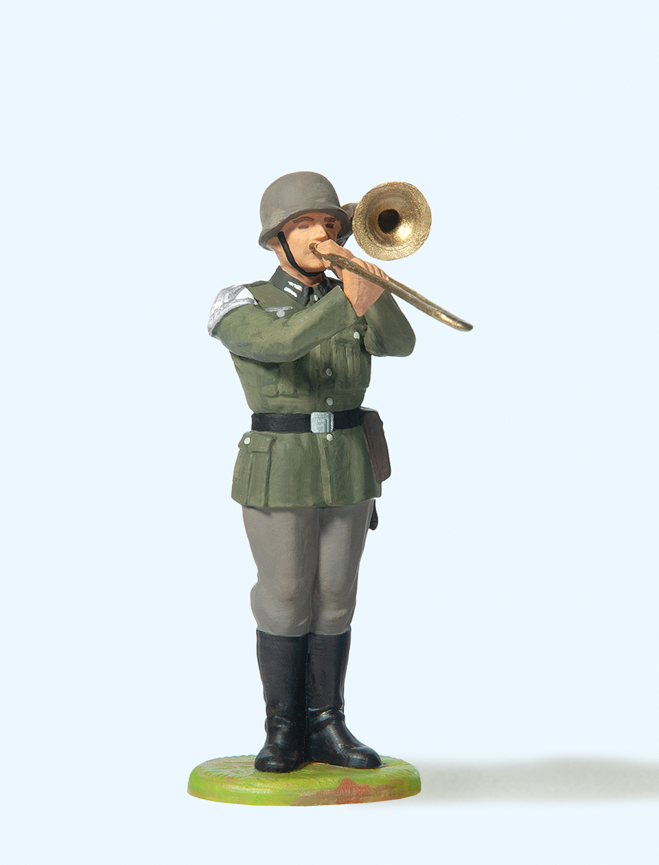 56033 Musiker stehend, mit Posaune