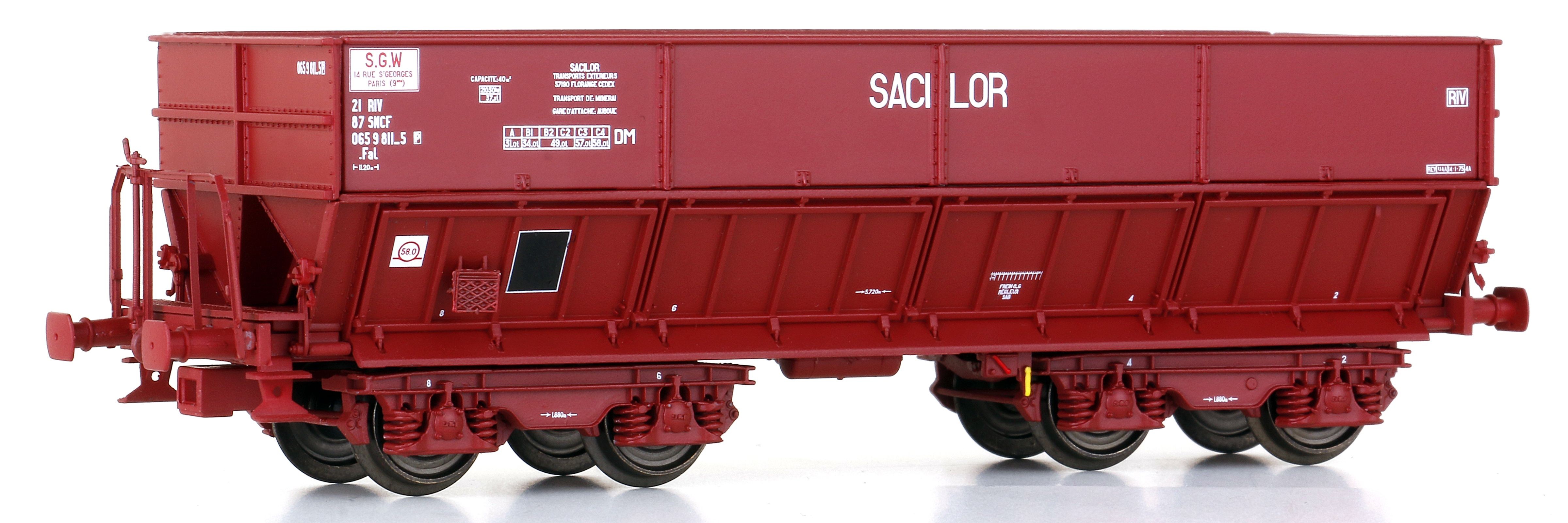 31113 SNCF SACILOR Erzwagen DM 2-tlg. Ep.4