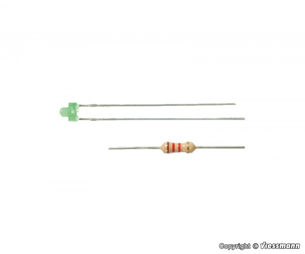 3554 3 grüne LEDs