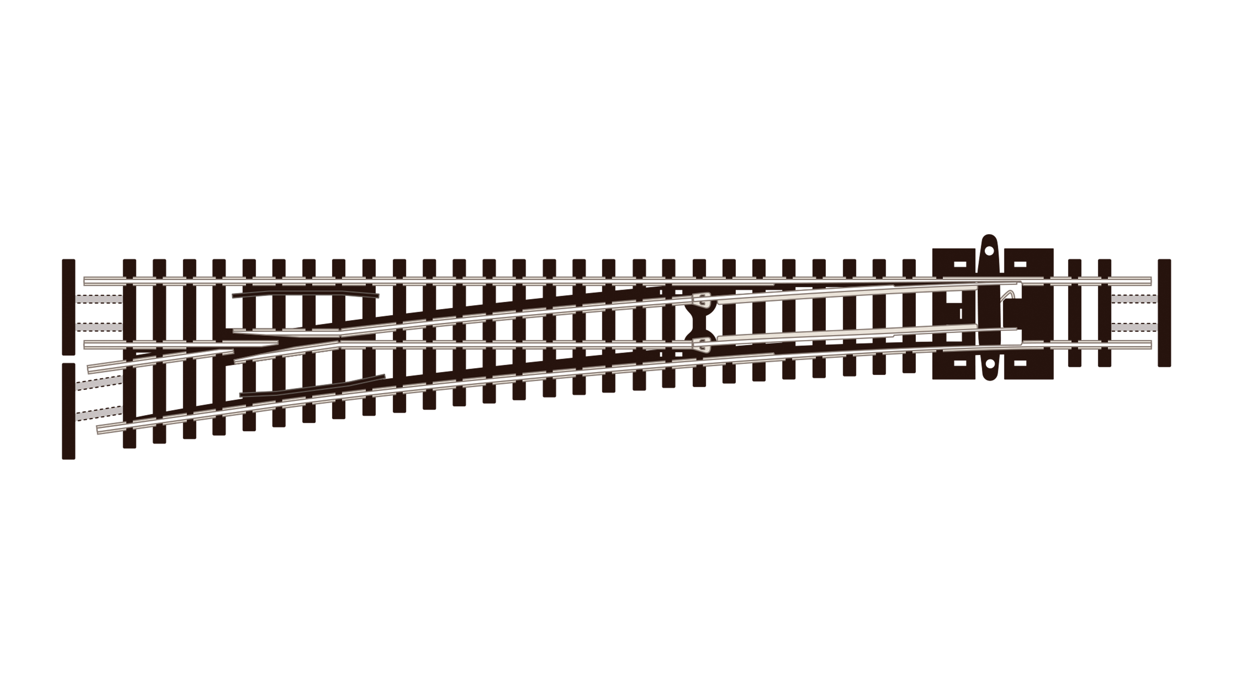 SLE389F Weiche links  großer Radius(1)