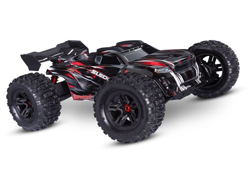TRX95096-4-RED SLEDGE 4x4 belted rot 1/8 Monster-Truck