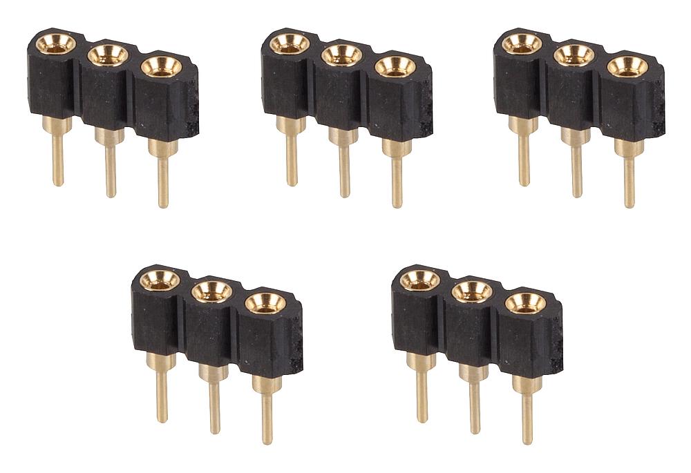 163602 5 Ladebuchsen umspritzt