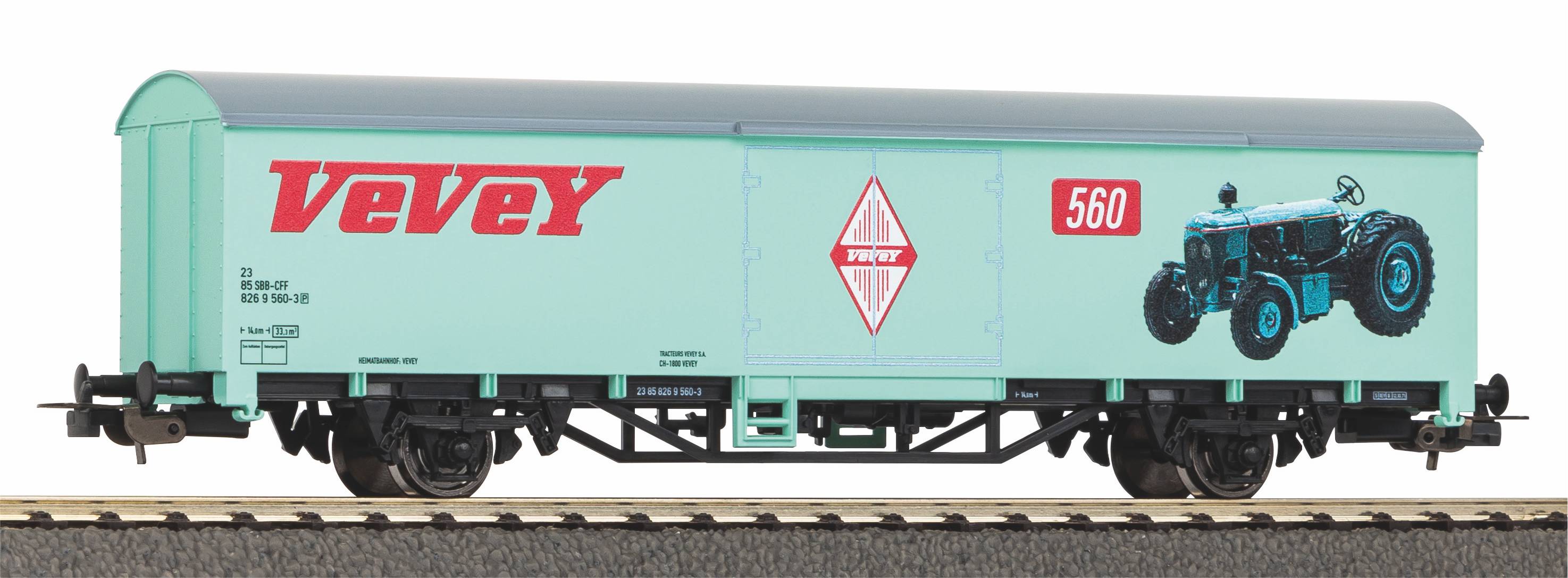 54306 SBB Vevey gedeckter Güterwagen Ep.3