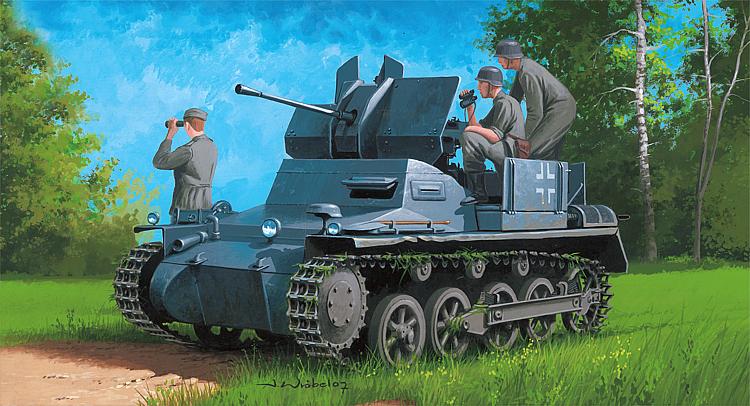 80147 Flakpanzer IA mit Munitions-Anhänger