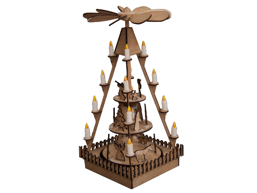 14395 Weihnachtsmarkt-Pyramide