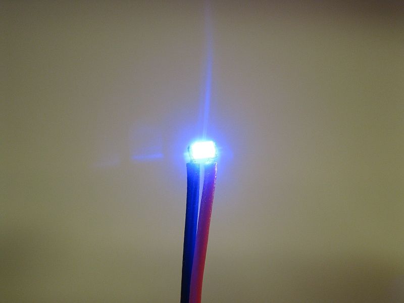 50026 LED SMD 0603 mit Kabel blau für Car Sys