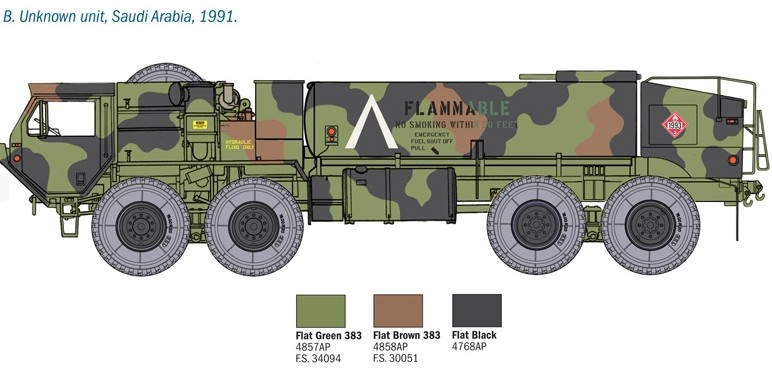 Italeri 6554 Mod. US M978 Fuel Service Truck