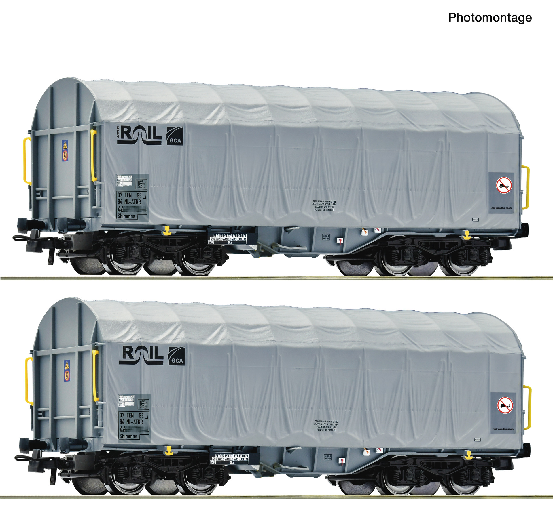 6600375 Atir Rail Schiebeplanenwagen-Set Ep.6