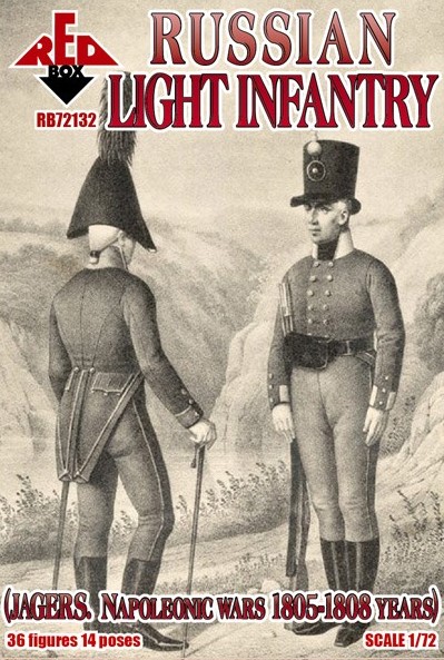 Red Box RB72132 Russian light infantry (Jagers)1805-1808