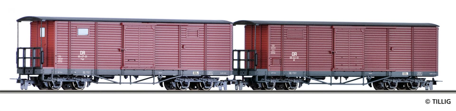 15941 DR gedeckte Güterwagen Set 2-tlg Ep.3