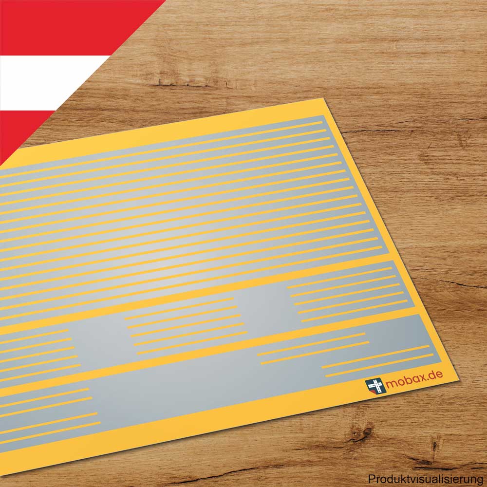 Mobax AU-G-02-H0 Linien-Set #1 Freiland gelb (AU)