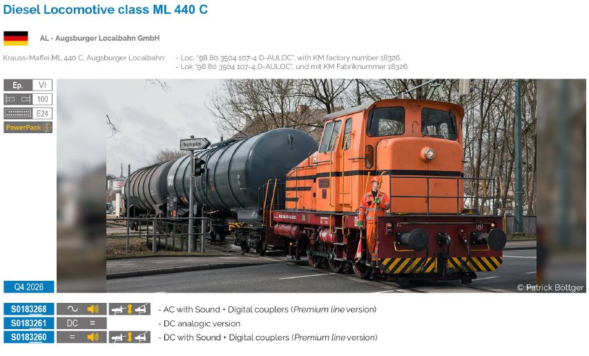 S0183268 AL Diesellok ML 440 C Ep.6 AC