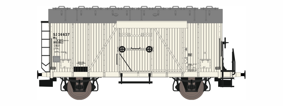 DK-872125 SJ gedeckter Güterwagen Hs 27731 Ep.3