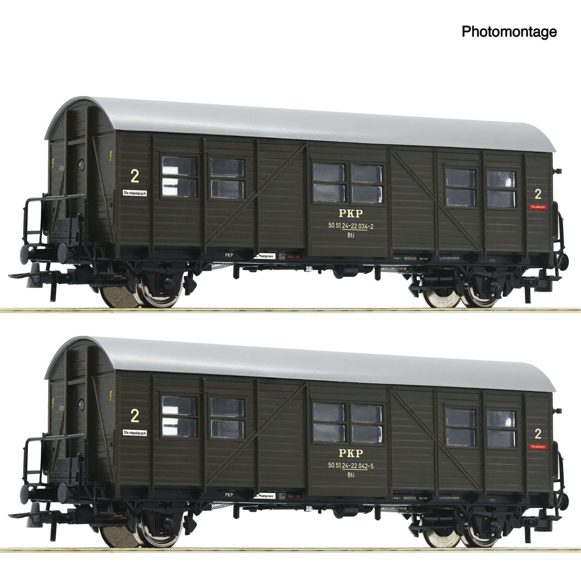 6200195 PKP Behelfspersonenwagen Set 2tlg. Ep.4