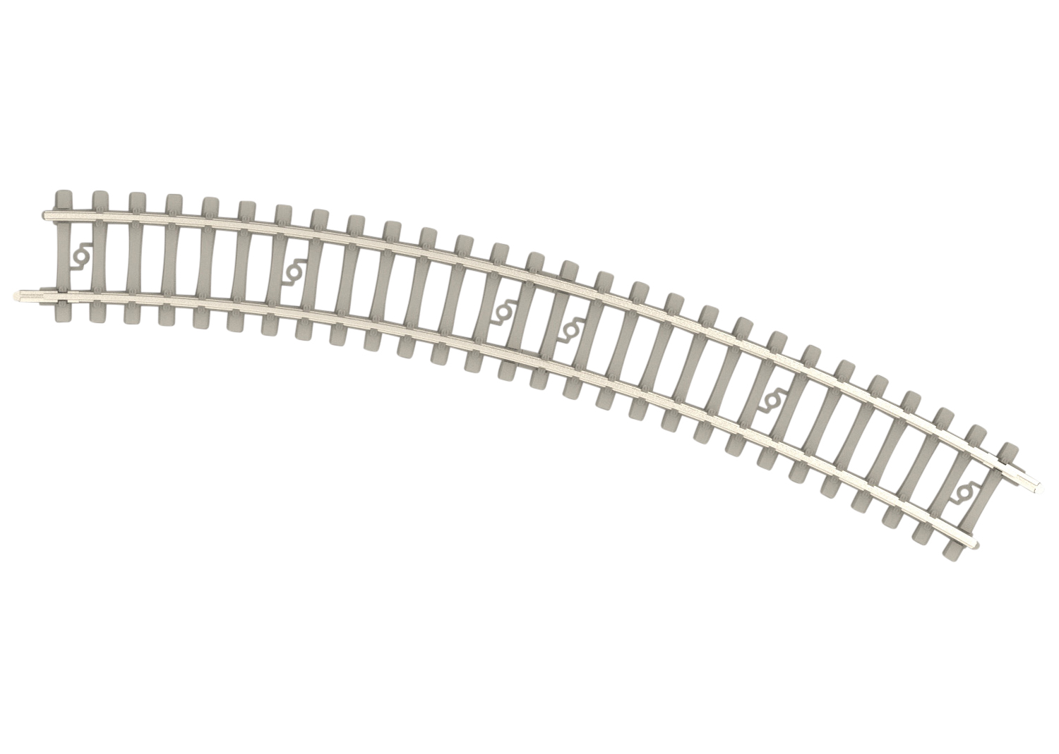 14522 Gebogenes Beton-Gleis R2 228,2 mm 30°