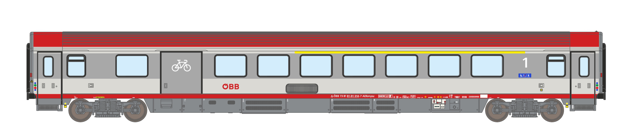 198181 ÖBB Halbgepäckwagen Adbmpsz73 1.Kl. Ep.6