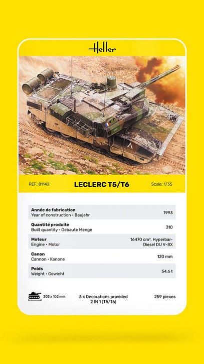 Heller 81142 Leclerc T5/T6