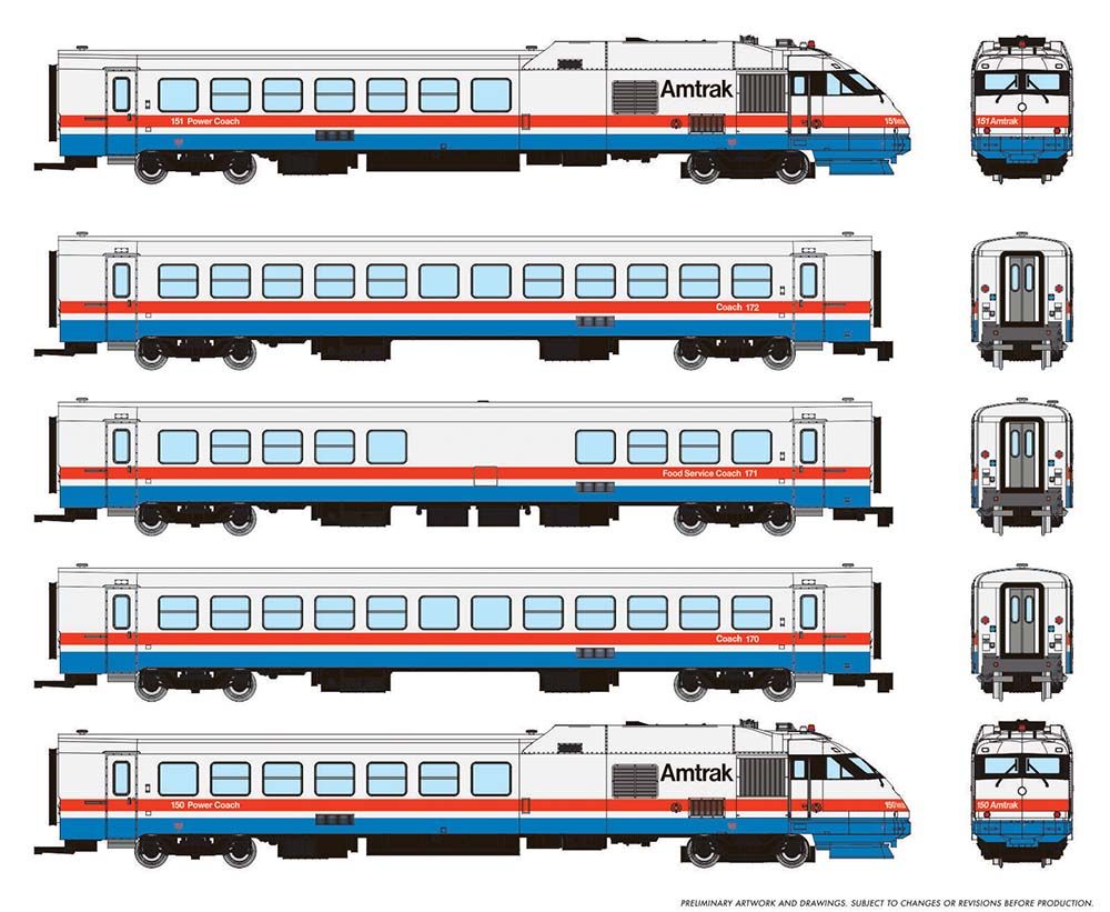 525501 Amtrak Triebzug RTL Turboliner 5-tlg Ph3