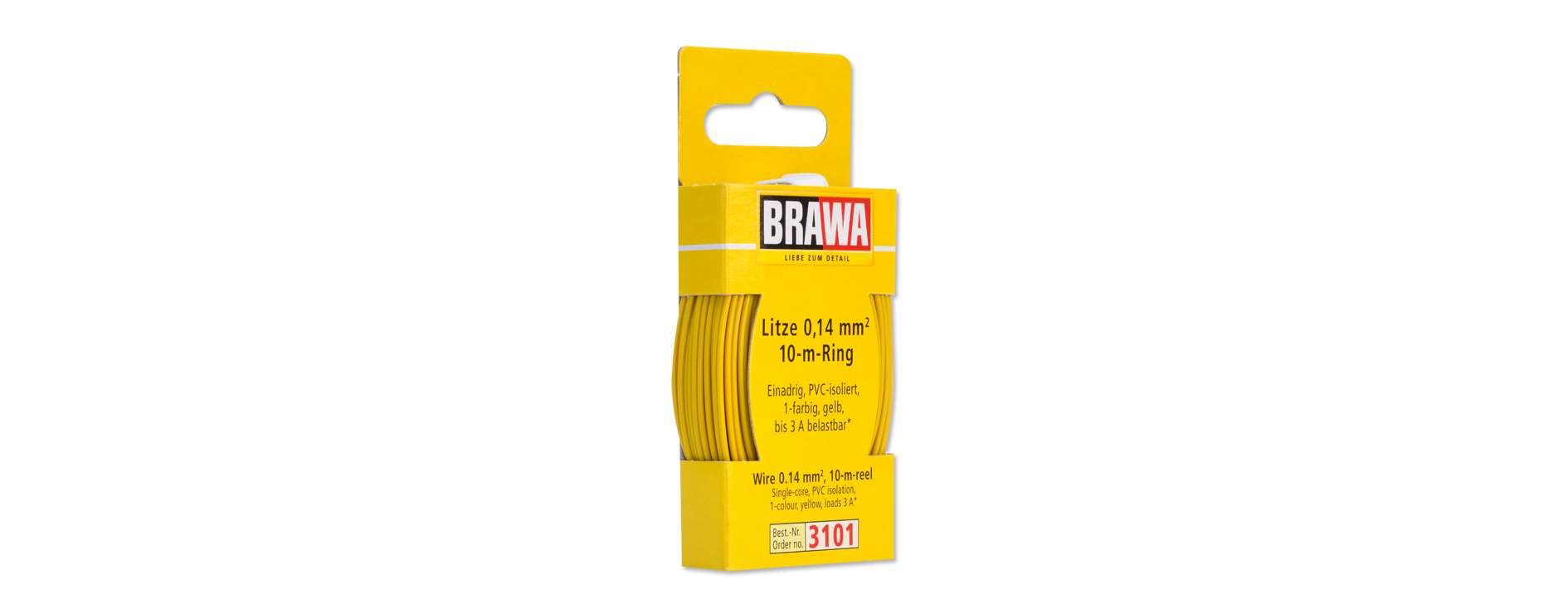3101 Litze einadrig, gelb 0,14 mm² 10 m