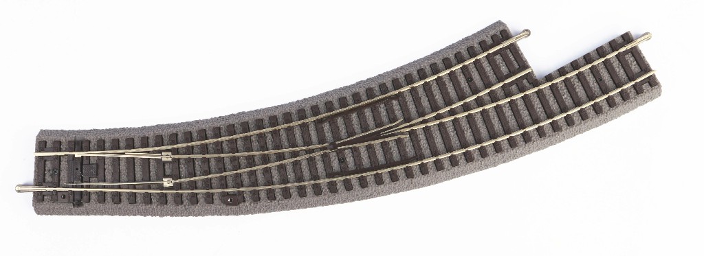 55427 Bogenweiche links BWL-R3 mit bettung