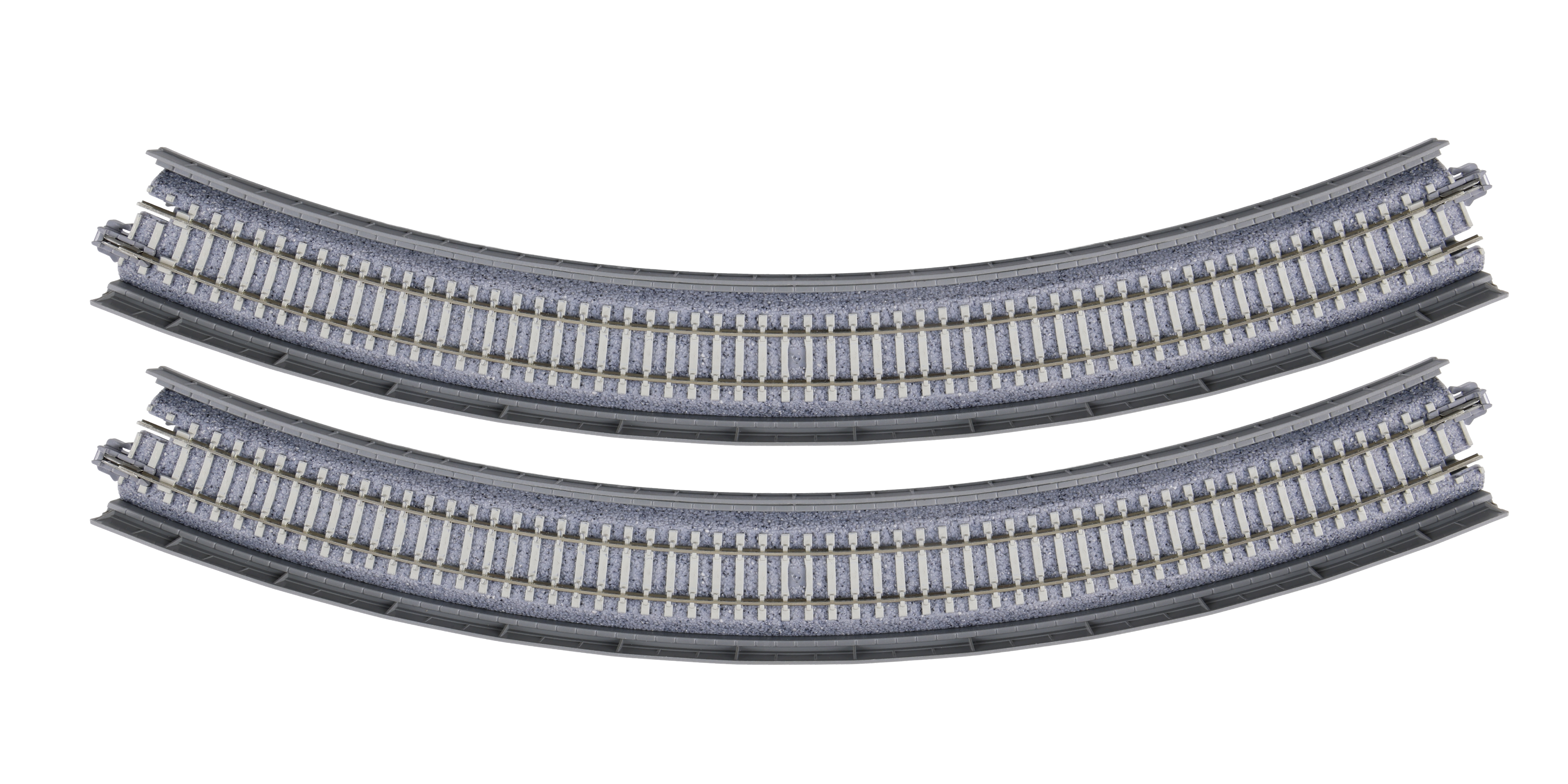 Kato 20-532 Viaduktgleis, R348mm 45°, gebogen, 2 St