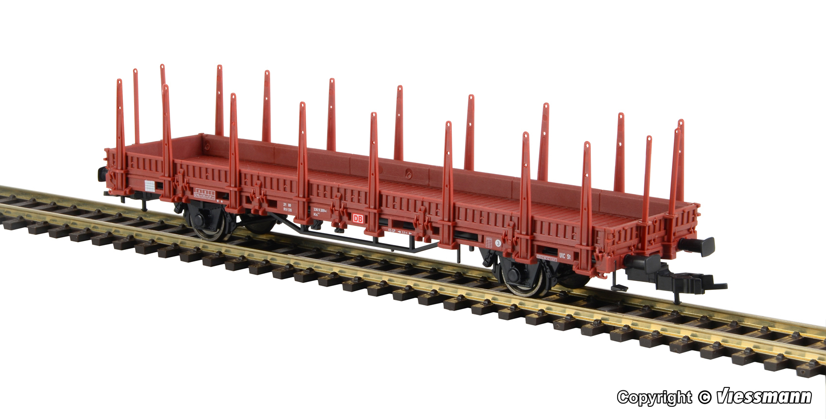 Kibri 16202 Niederbordwagen 2-achs braun