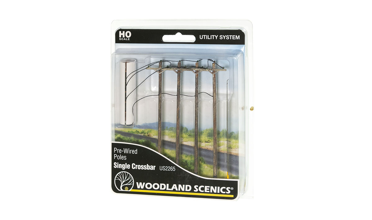 WUS2265 Pre-Wired Poles - Single Crossbar - SPU