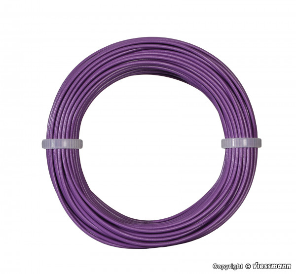 6867 10 m Kabelring, 0,14 mm², lila
