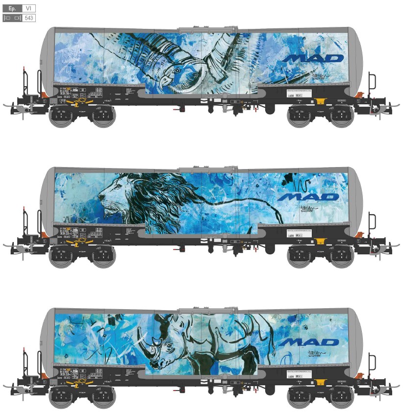 Sudexpress S783904 BSAS MAD Kesselwagen-Set 3-tlg. Ep.6