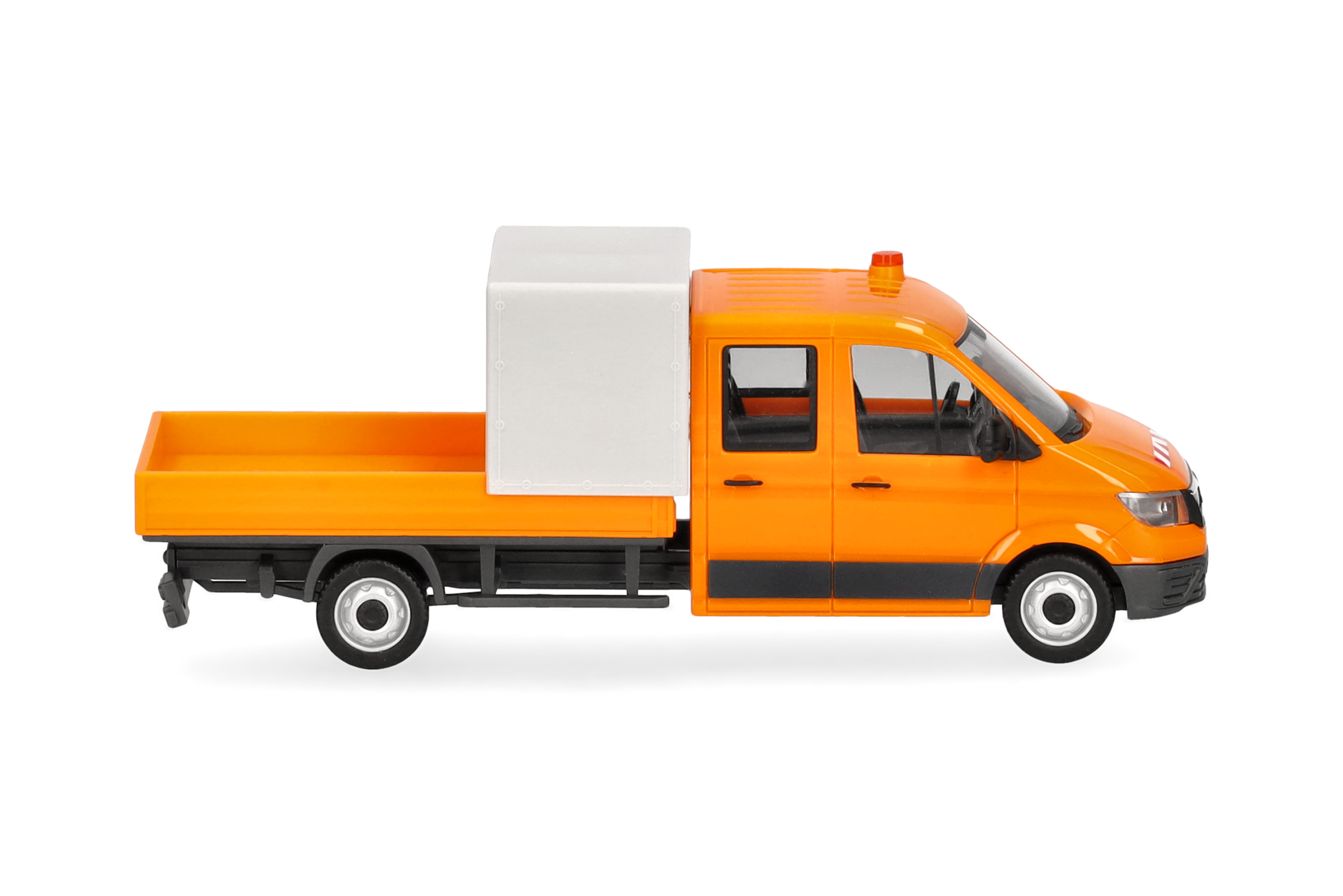Herpa 099141 MAN TGE DoKa Pritsche kommunalorange
