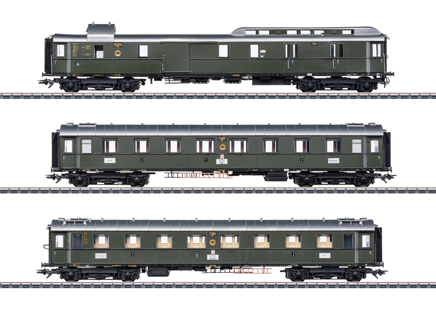42490 DRG Personen-/Postwagen-Set 3tlg. Ep.2
