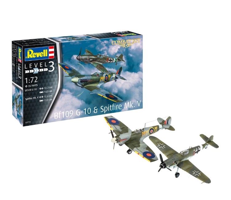 03710 Combat Set: Bf 109G-10 & Spitfire
