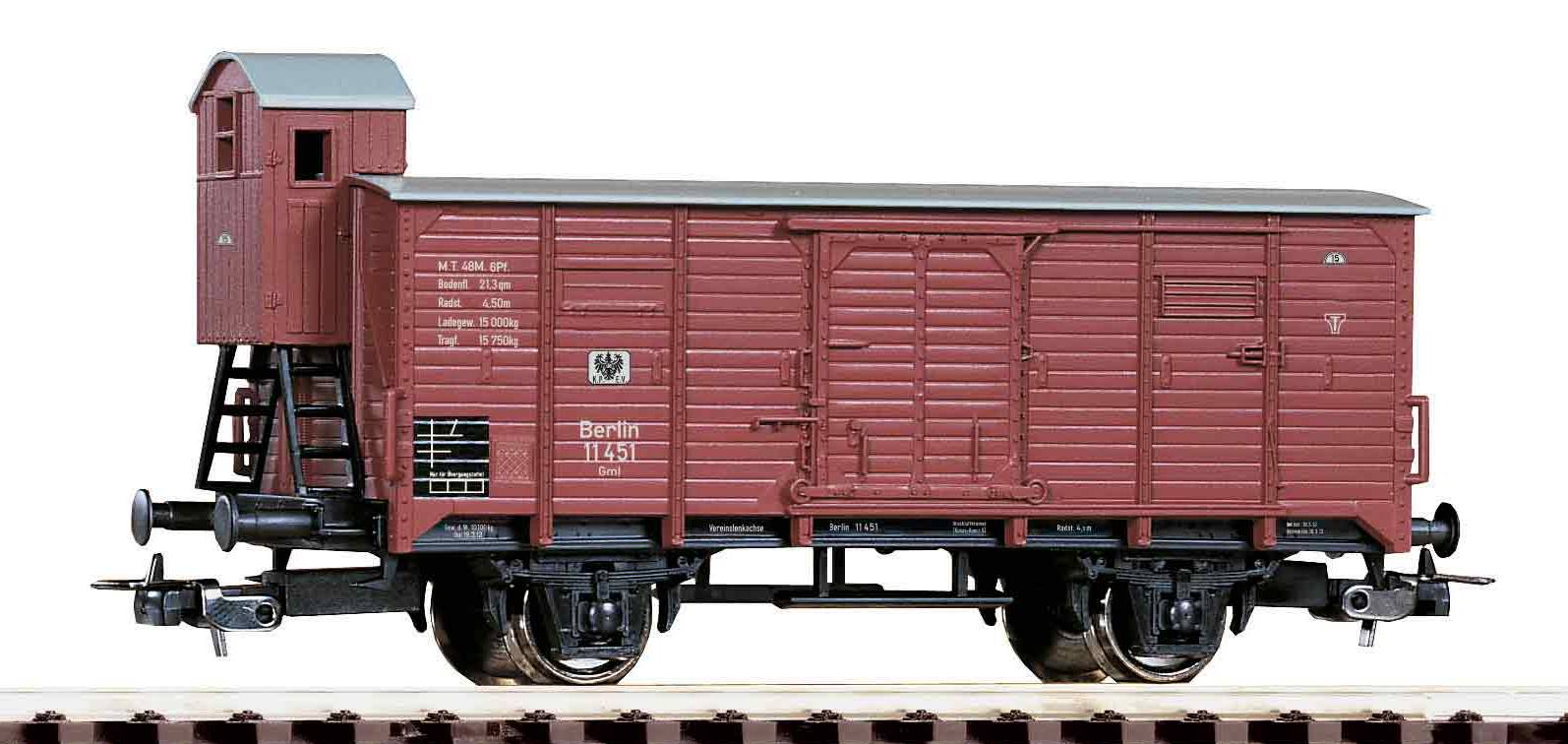Piko 24503 KPEV ged. Güterwagen mit Brems.hs. Ep.1