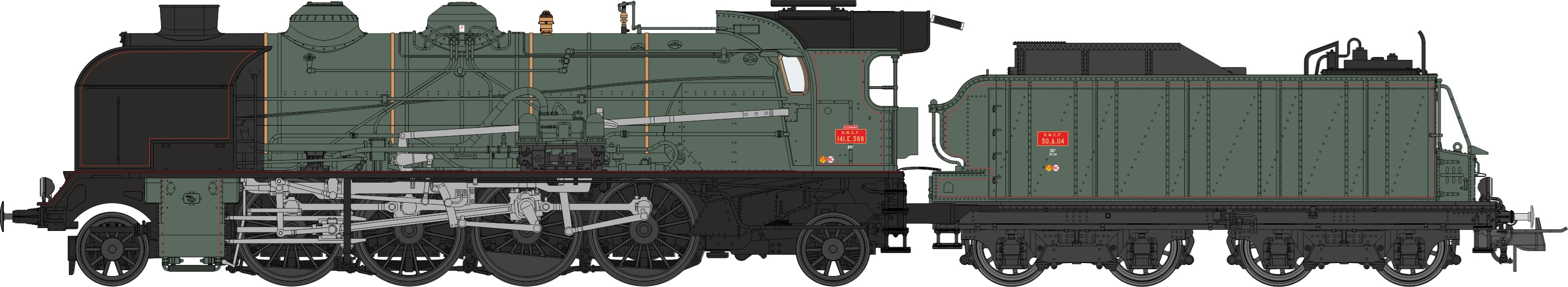 MB-051 SNCF Dampflok Serie 141 Ep.3