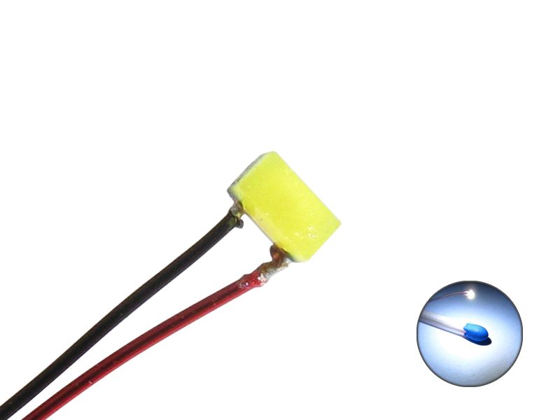 50202 LED SMD 0402 mit Kupferlackdraht Draht