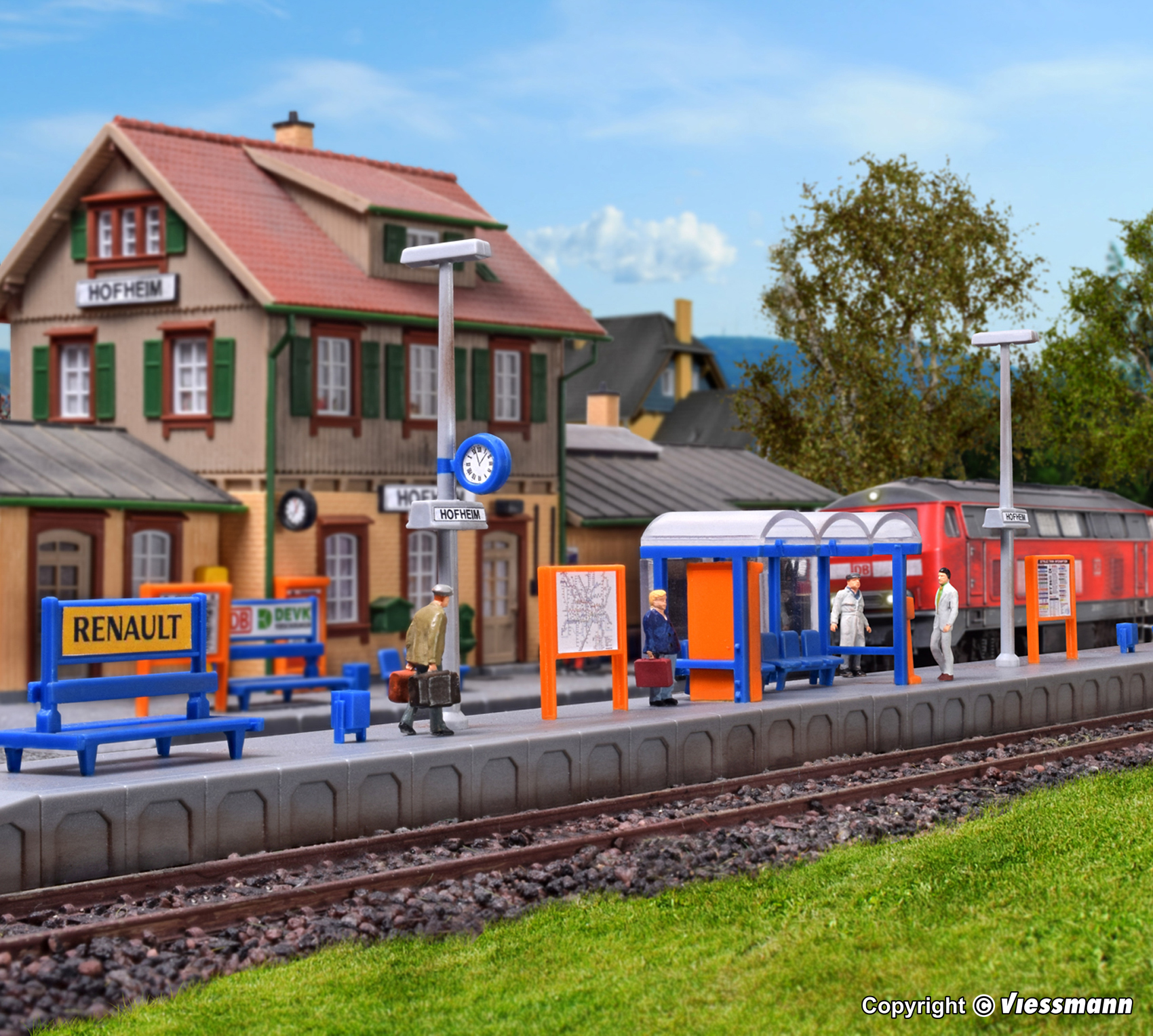 Kibri 39558 Bahnsteig Hofheim