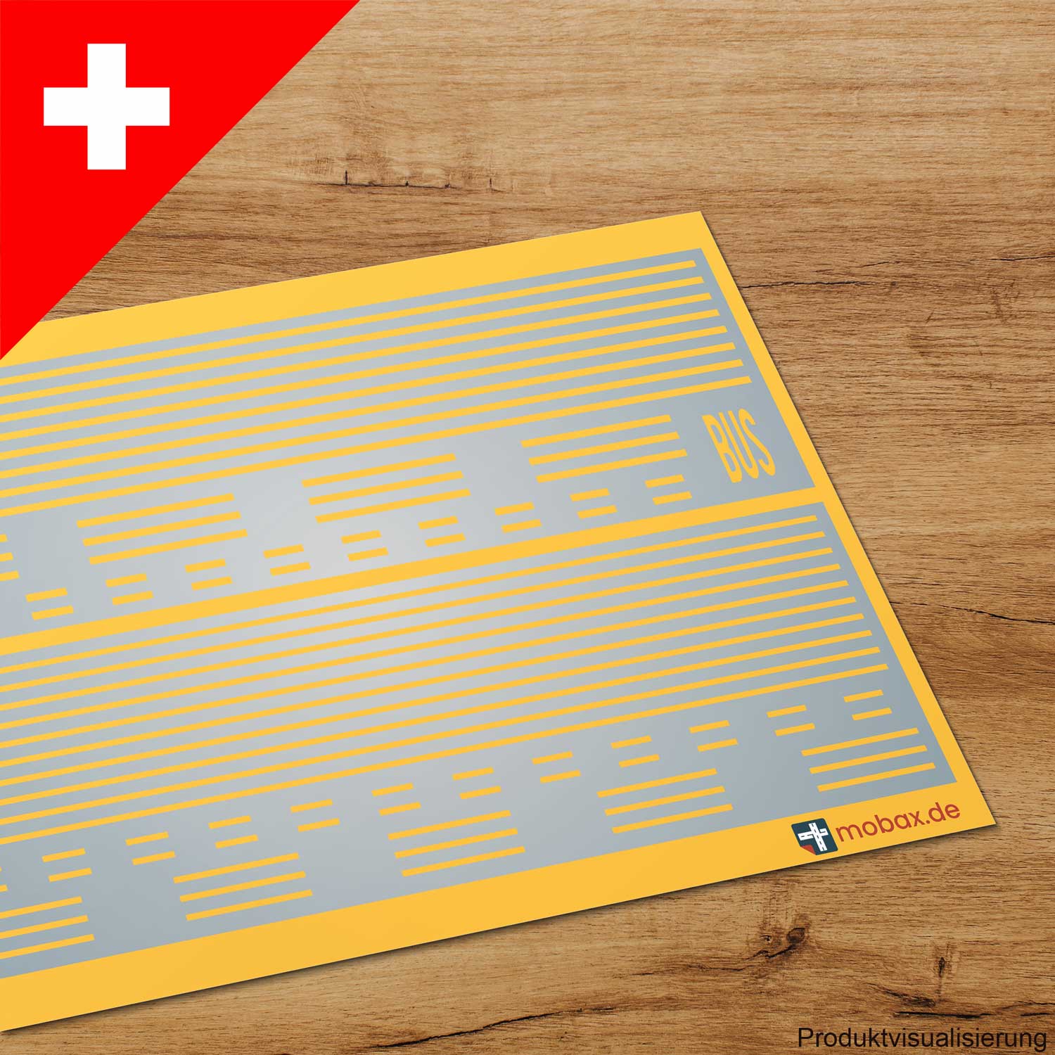 Mobax CH-G-02-N Linien-Set gelb (CH)
