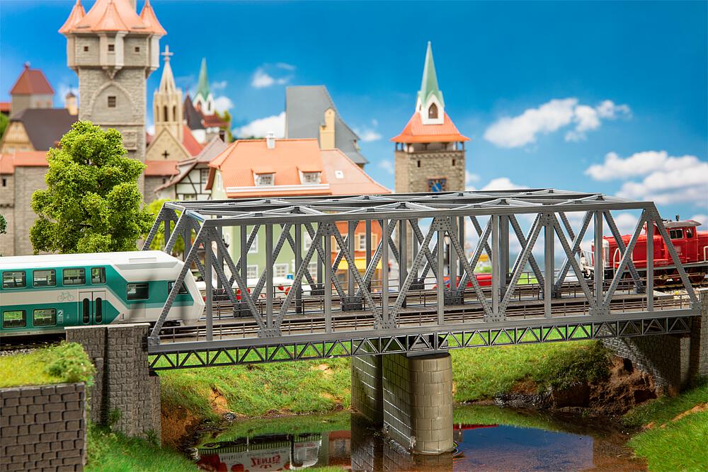 120497 Stahlbrücke, 2-gleisig