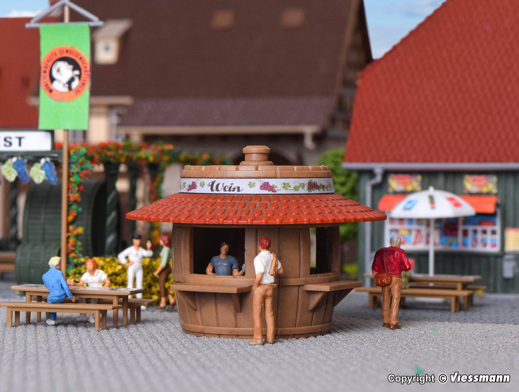 Kibri 38673 Verkaufsstand Bier u. Wein