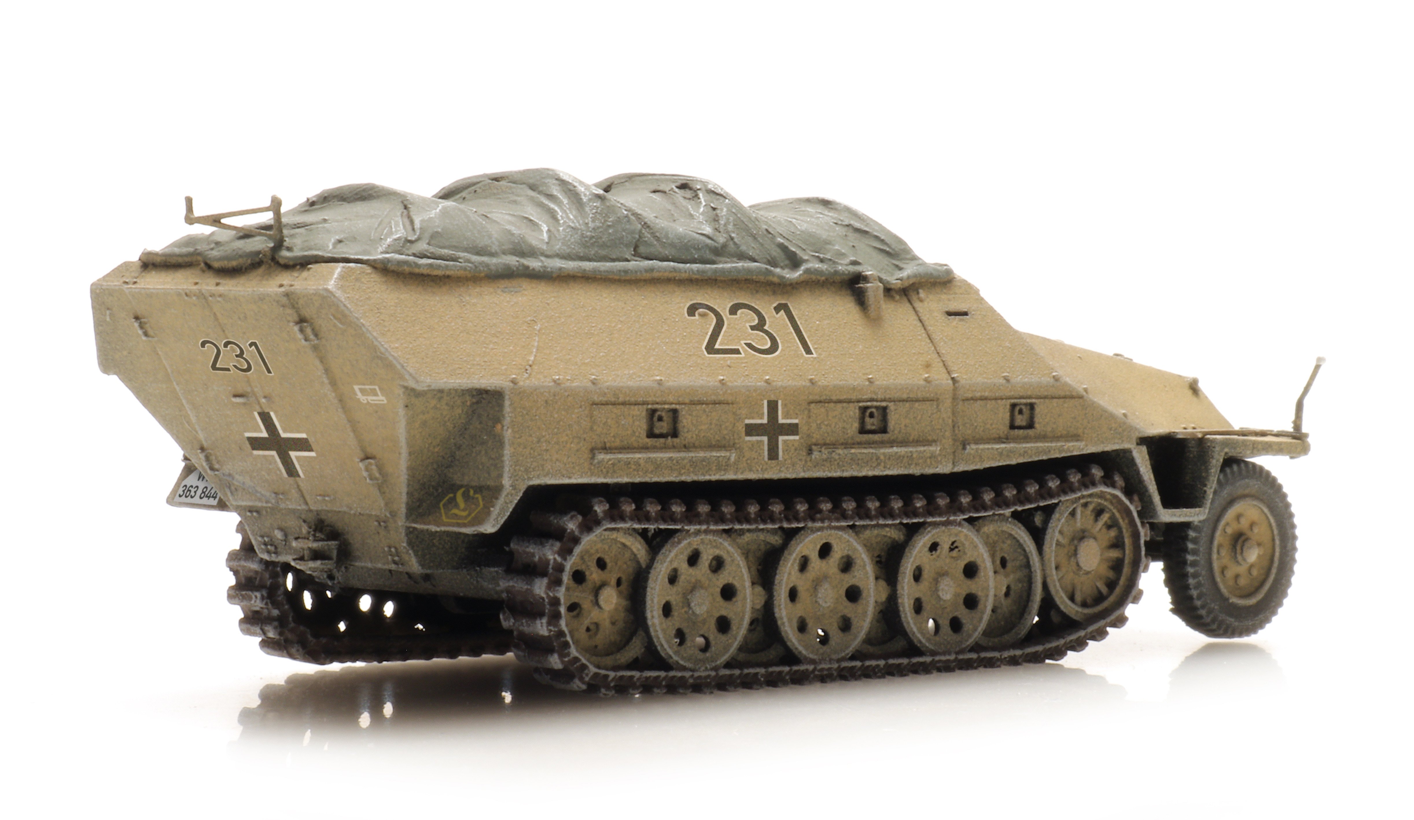 Artitec 6870530 WM SdKfz 251 1 Ausf D gelb Bahnverladung
