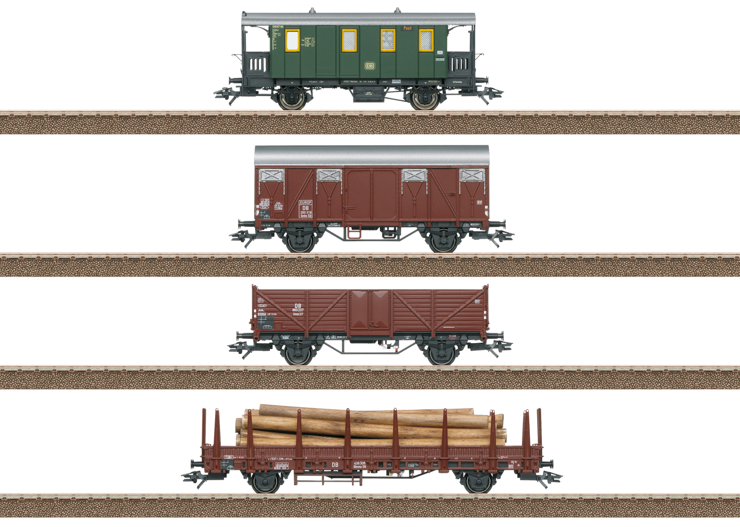 24140 DB Güterwagen-Set Nebenbahn Ep.3