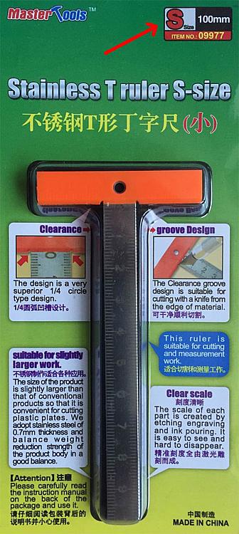 09977 Lineal aus rostfreien Stahl, 10 cm