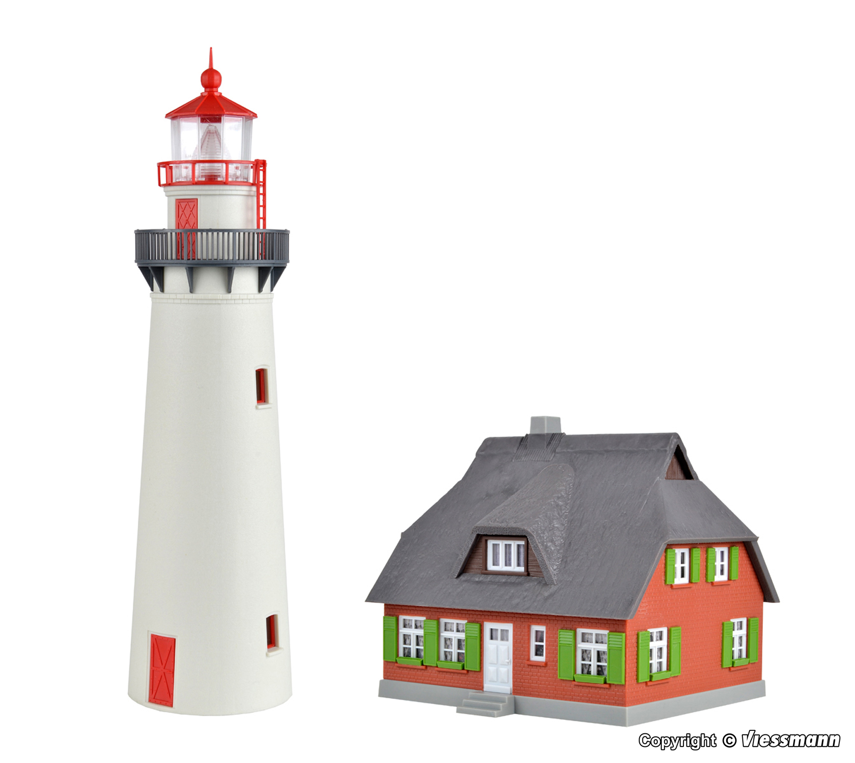 Kibri 39153 Leuchtturm Hiddensee mit Nebengebäude