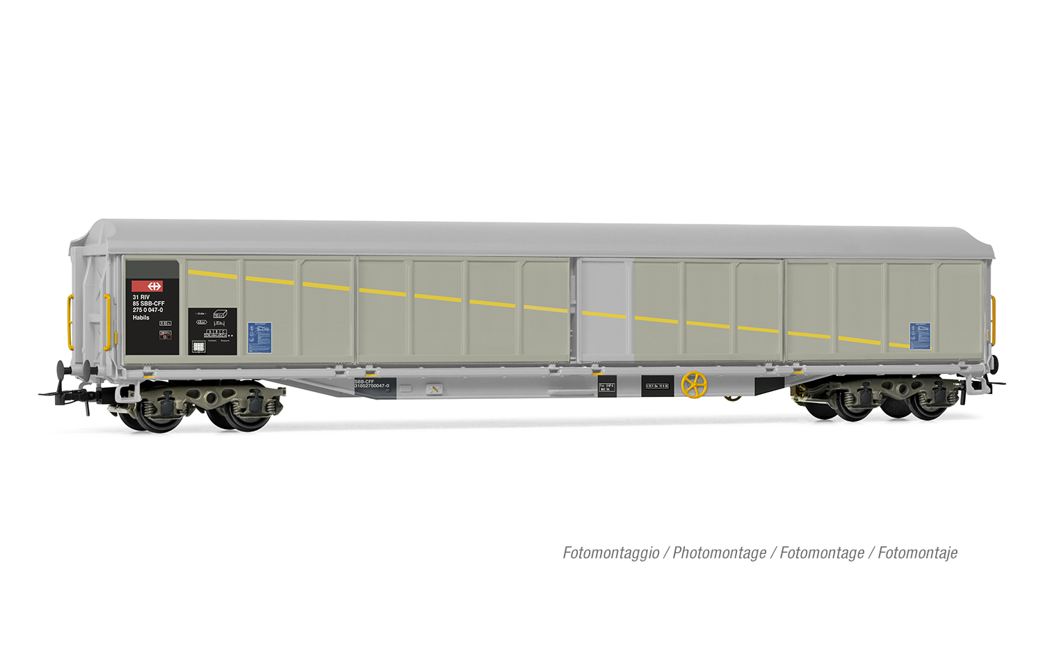 HR6650 SBB, 2-tlg. Set 4-achs. Schiebewandwage